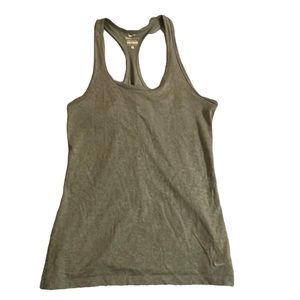 Nike Grey Dri Fit Racerback Workout Tank Top